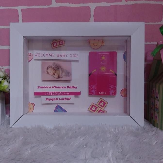 ready stock  Minigold Antam Bingkai Pigura 3D Purna Bhakti Happy Wedding Farewell