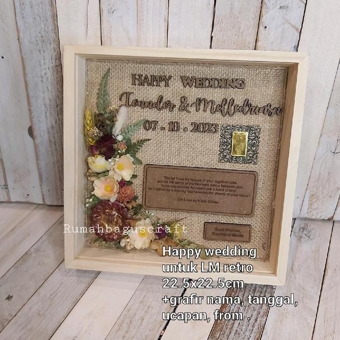 ready stock  frame untuk logam mulia /kado