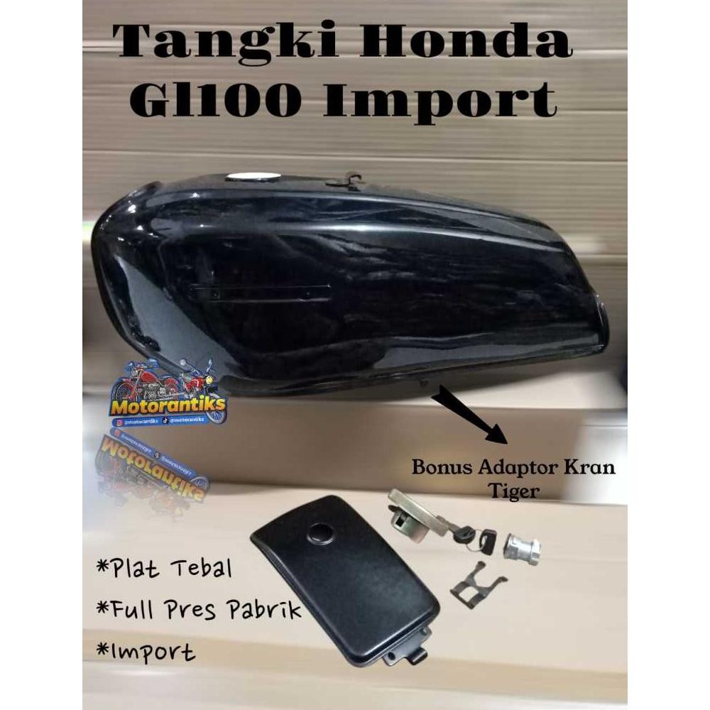 TANGKI BENSIN HONDA GL100 GL 125 GLK HITAM MODEL ORIGINAL