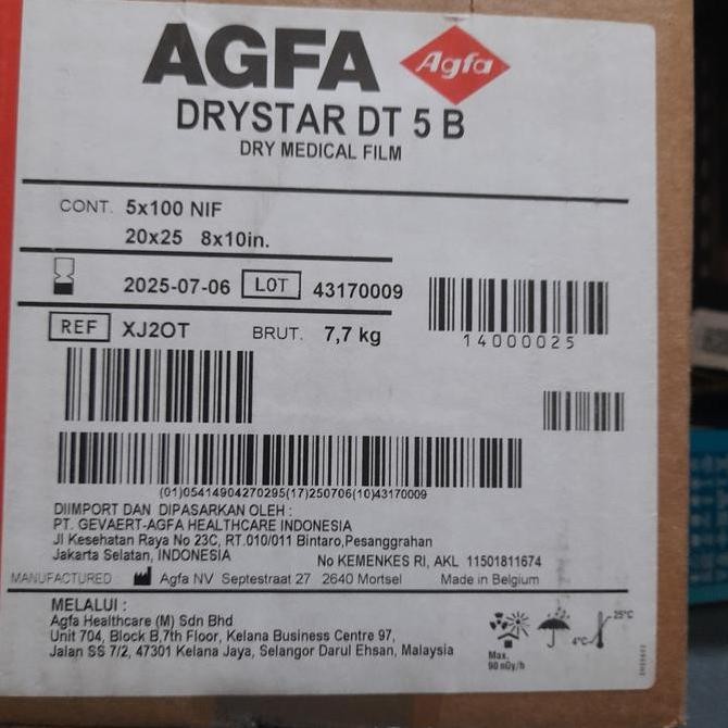 ready stock  Film DT5B AGFA '8x10 (Depok)