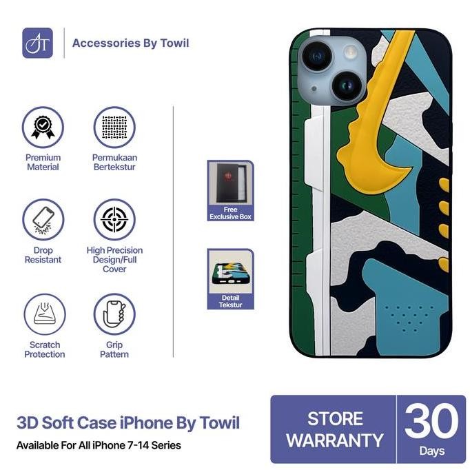 SoftCase iPhone 12Pro Max / 12/ 12 Mini 11/ 11 Pro / Xs / Xr Case Nike