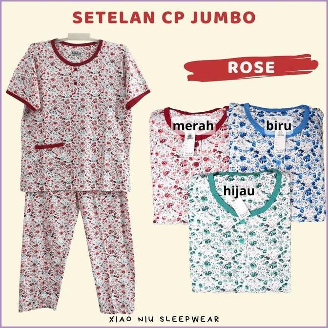 baru Setelan Baju Tidur Jumbo Siu Lie Celana Panjang / Piyama Wanita