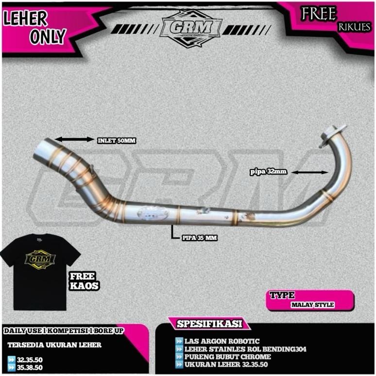 LEHERAN KNALPOT RACING.LEHERAN KNALPOT ORIGINAL GRM TYPE MALAYSIA STYLE PNP MX KING MX NEW MX OLD