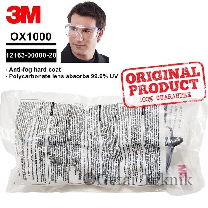 new  Kaca mata safety 3M OX1000 Protective Eyewear 2000 12163-00000-20