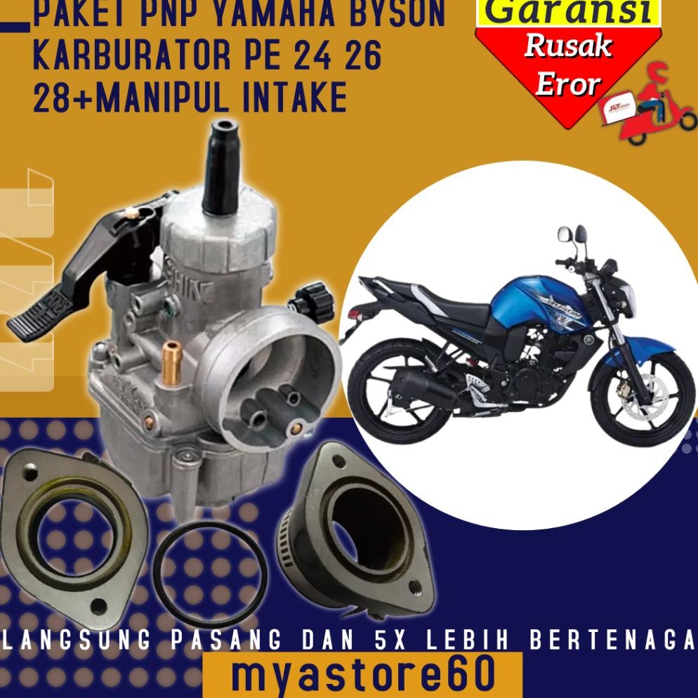 Paket PNP YAMAHA BYSON Langsung Pasang Karburator Karbu KEIHIN PE 24 PE 26 PE 28 Carburator Pe24 Pe2