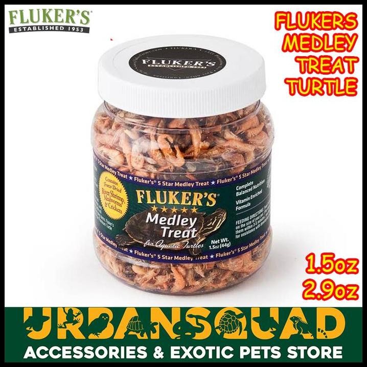 FLUKER MEDLEY TREAT MAKANAN KURA AIR KADAL BD HAMILTONI SKINK BRAZIL
