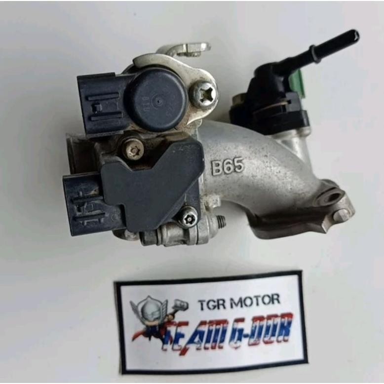throttle body tb tartle body injektor injekai thorttle tps sensor idle air manifold maniful intek or