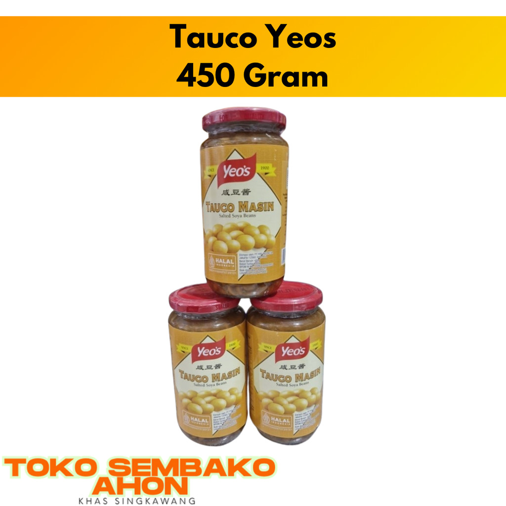 

Tauco Yeos 450 Gram / Tao Co Yeos / Tauco Masin Salted Soya Beans 450 gr / Tauco Botol Yeos / Tauco Asin Kental / Bumbu Tauco Siap Pakai