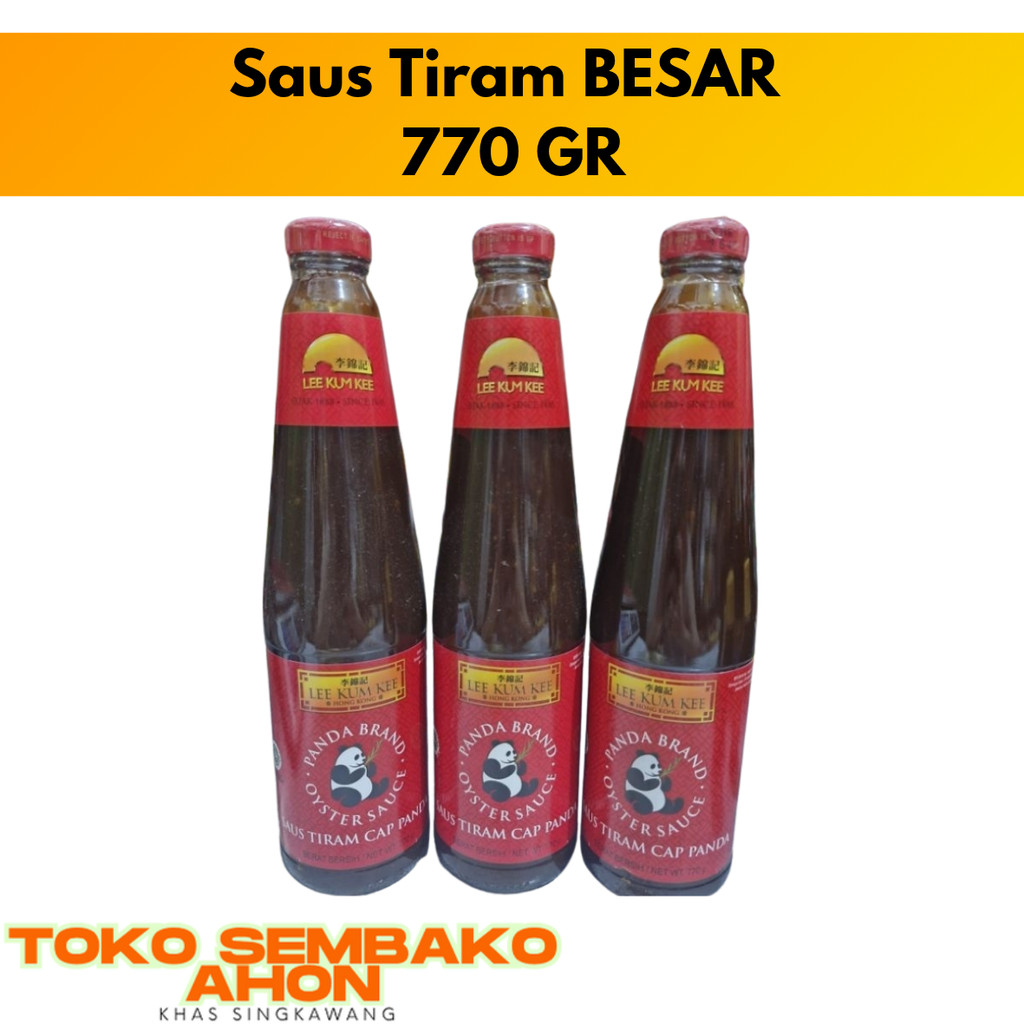 

Saus Tiram BESAR (770 gr) / Lee Kum Kee / Cap Panda / Oyster Sauce / HAO JIU / HAOJIU / Saus Tiram Panda LKK / Saus Tiram Premium Kaleng 770gr