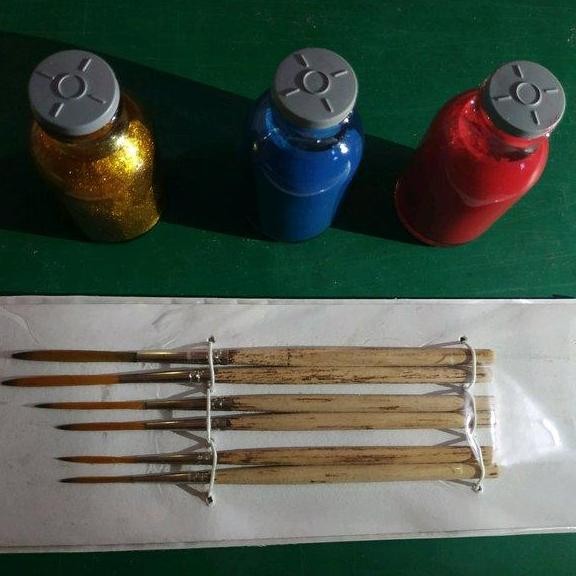 

Promo kuas pinstripe local free enamel paint Limited COD