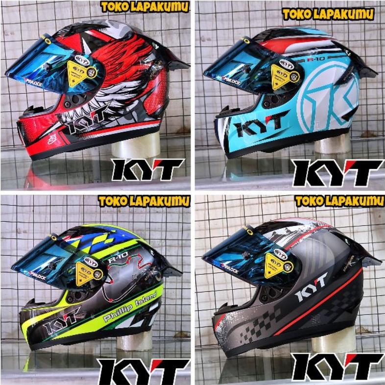 Terlaris Helm Kyt R10 Modif _Kyt R10 Paket Ganteng Seri 3