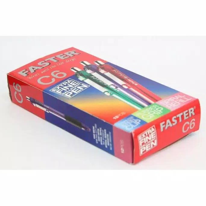 

Terbaru! Pulpen Faster C6 Isi 12 Pcs Tinta Hitam ,.