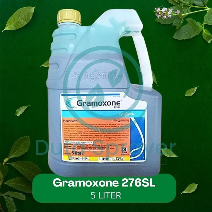 SEDIA Gramokson Gramoxone 276 SL 5 Liter Herbisida Pembasmi Rumput Gulma 5L