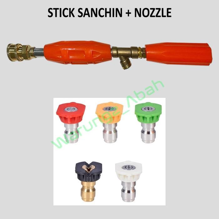Alat Semprotan Cuci Steam Setim Mobil Motor Stick Sanchin Quick Releas