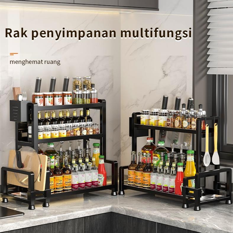 Rak Bumbu Dapur Stainless Steel Rak Dapur Serbaguna