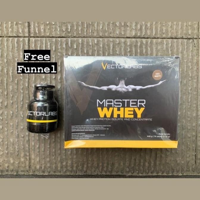 [mochstore] Vectorlabs master whey 14 sachet susu fitness suplemen gym protein