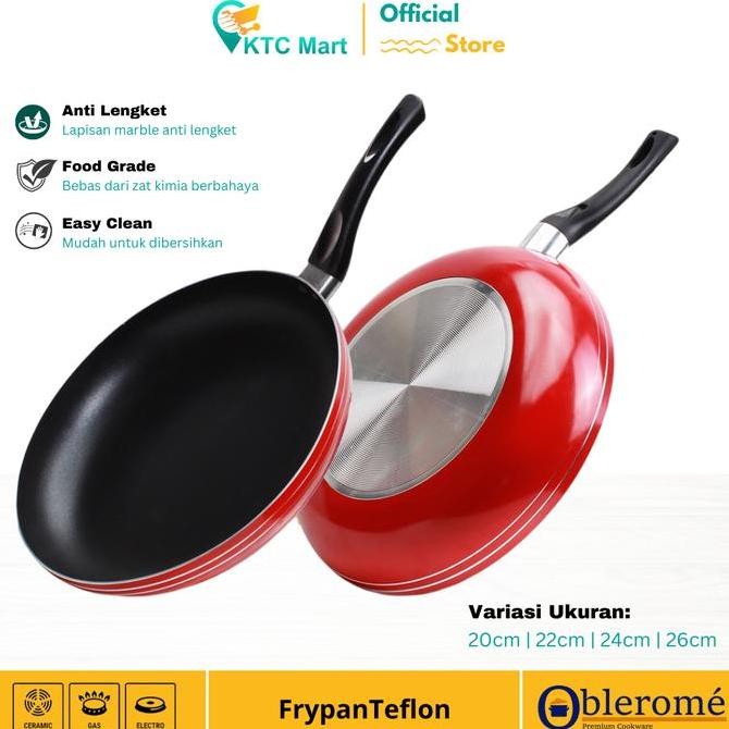 Sale Ktcmart - Tajimawa Frypan 22 Cm / Teflon Goreng / Teflon Masak