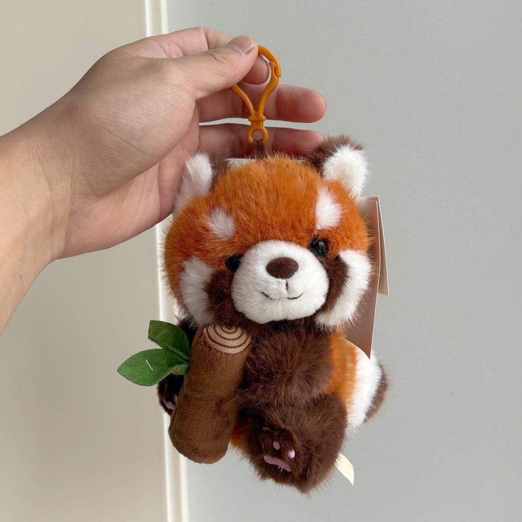 Boneka Panda Lucu Memeluk Tunggul Pohon Baru Gantungan Tas