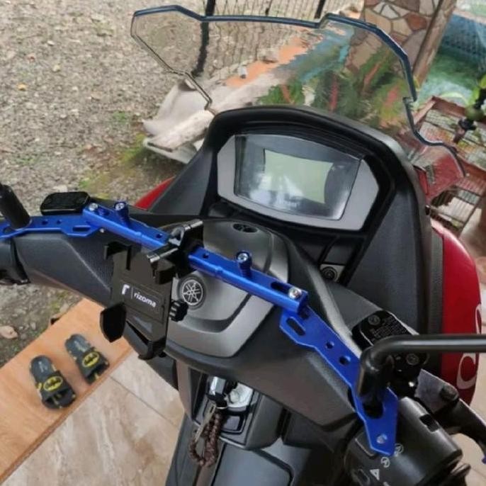 Holder Hp Paket Lengkap + Stabilizer Dudukan Spion Motor Nmax, Lexy, Mio, Beat, Vario New Dll Holder