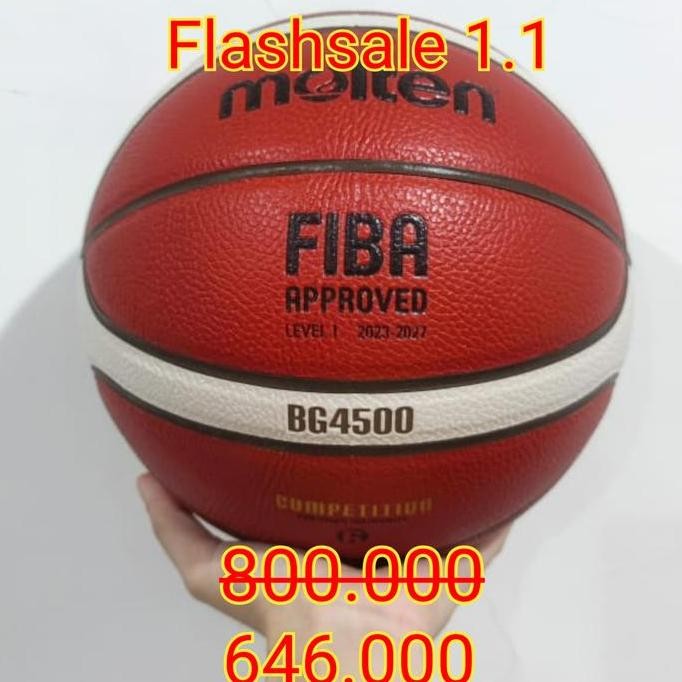 Bola Basket Molten Bg4500 Original - Molten B7G4500 B6G4500 Size 7 6
