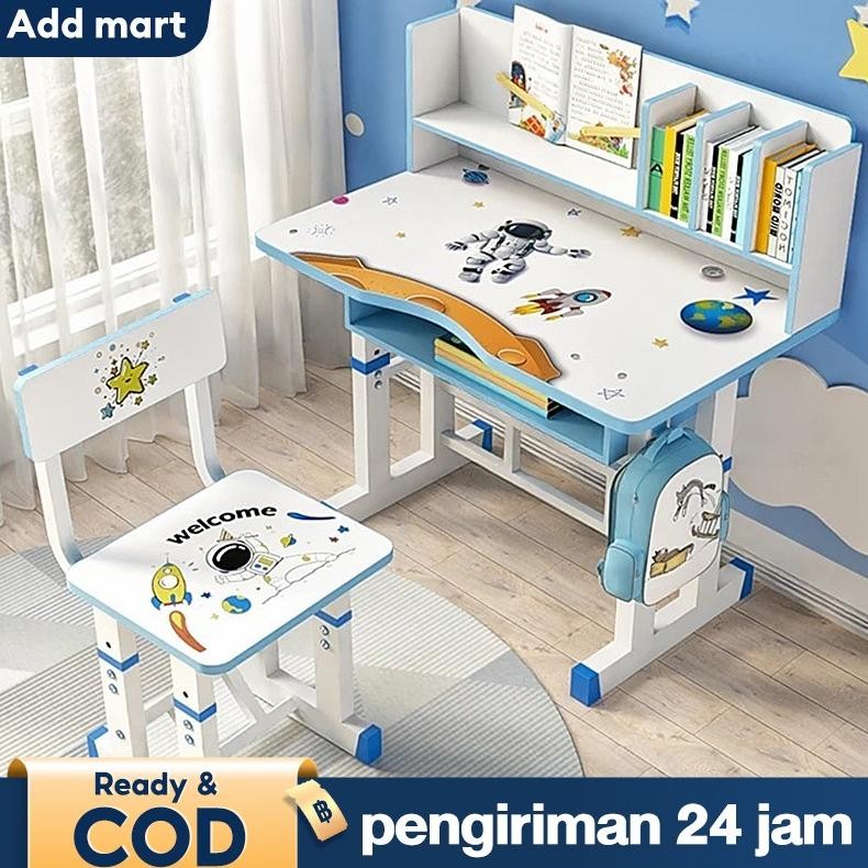 Meja Belajar Anak Set Kursi Meja Belajar Aesthetic Meja Sekolah Meja Kursi Belajar Anak Dan Kursi Se