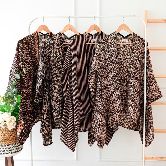 DWF OUTER BATIK VISCOSE PARANG WANITA CARDIGAN LUARAN BATIK JUMBO WANITA