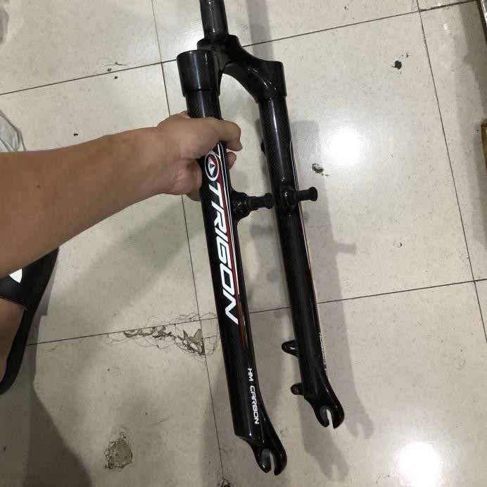 Part Sepeda Fork Carbon Rigid 26 27.5 700 Trigon V Brake Disc Brake Qr Gravel Ori