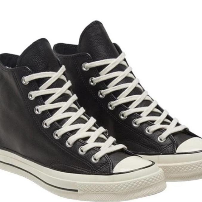 Sepatu Converse Ct Leather 70S Hi Black White Egret (Best Quality)