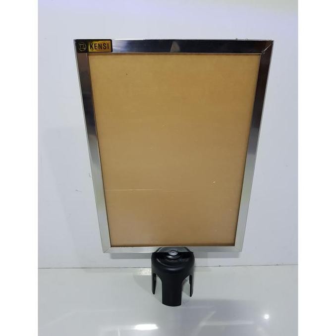 

Promo Sign frame A4 Potrait Signage poster papan tiang antrian COD