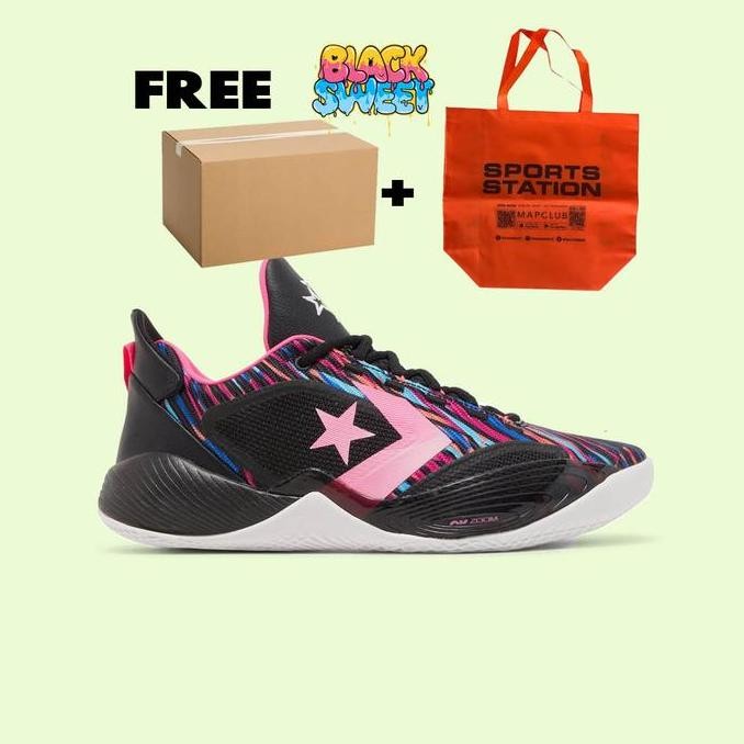 Sepatu Basket Converse All Star Bb Shift Black Neon Pink (Best Quality)