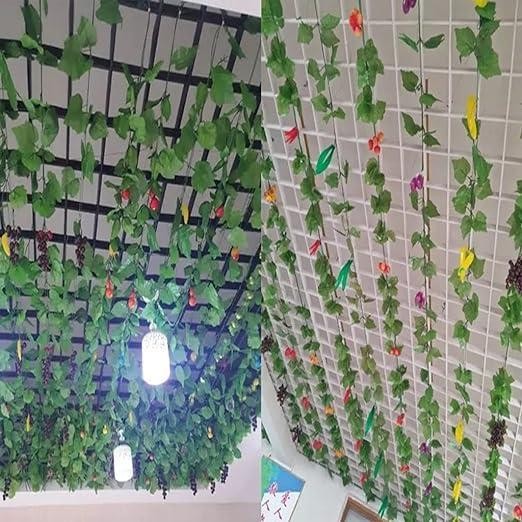 Tanaman Hias Buah Rambat Plastik Ornamen Artificial Dekorasi Dinding