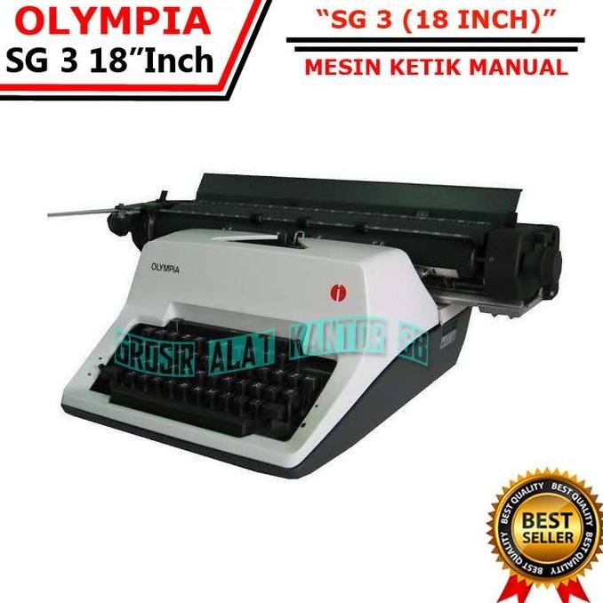 Promo Mesin Tik A3 OLYMPIA SG 3 - 18" Inch Mesin Ketik Manual COD