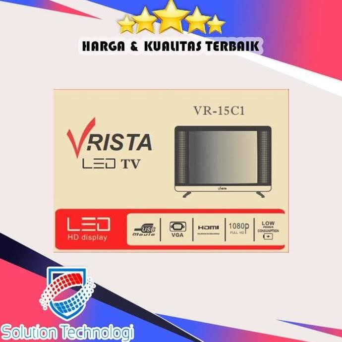 NEW LED TV Monitor VRISTA 15" WARANTY 1YEARS