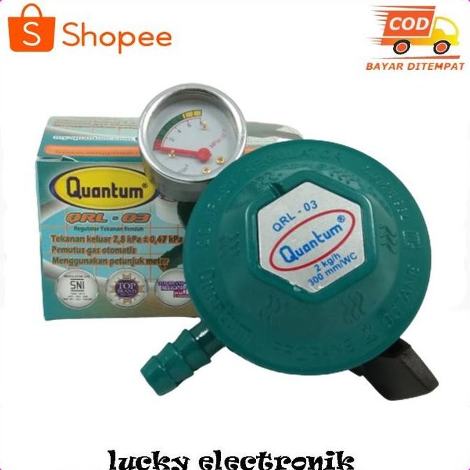 Promo Regulator Meter Kompor Gas Lpg Low Pressure Quantum