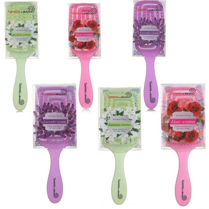 Tammia X Maze Paddle Wonder Flex Hair Brush Sikat Sisir Rambut Aroma