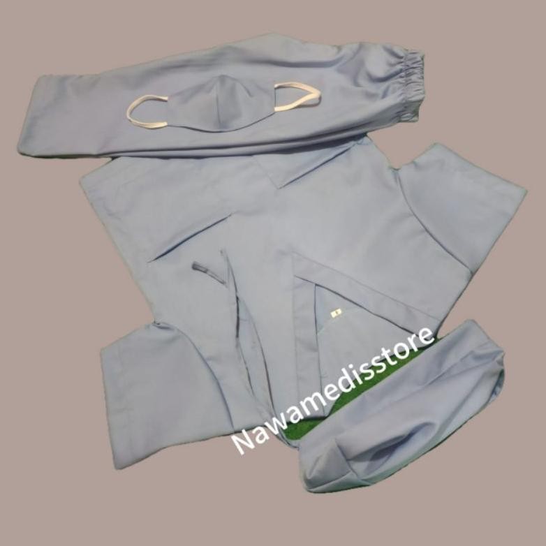 Stelan Baju Ok Lengan Pendek, Baju Dokter, / Kostum Profesi Anak Untuk Umur 1-12 Tahun Ori