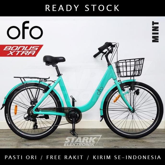 Terlaris Pacific Ofo Sepeda Keranjang City Bike Ready Stok
