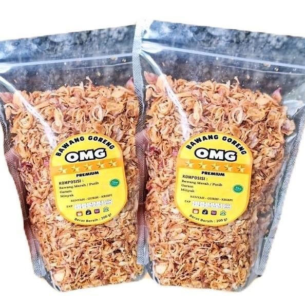 

SEDIA! [ PREMIUM] PAKET HEMAT | 2 Pouch BAWANG GORENG ORIGINAL Berat 400 gr (200 gr/Pouch) Organik Ori!!