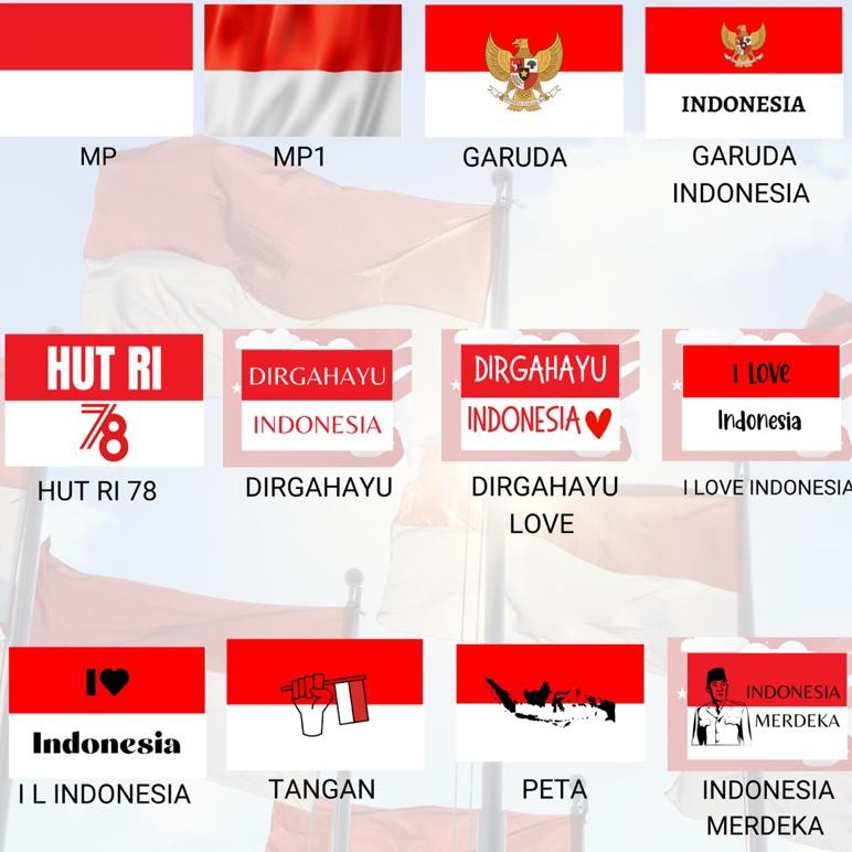 

Fe24 [20 Pcs] Stiker Bendera Pipi (Indonesia Merah Putih) 17 Agustus