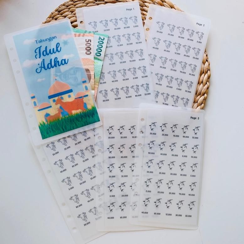 

tabungan idul adha 5 juta binder A6 isi 6 cash envelope DiM