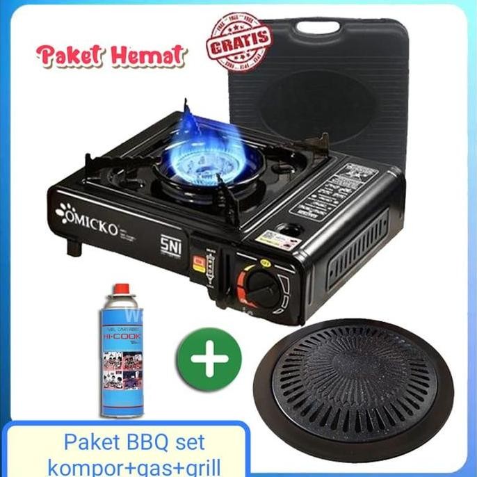 Promo Paket Barbeque Bbq Set Kompor Portable Grill-Kompor Portable-Grill Bbq