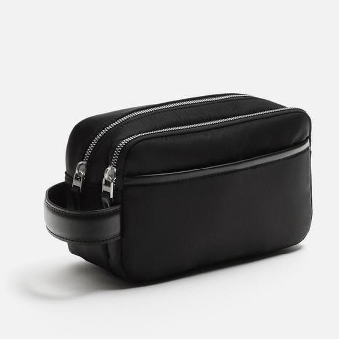 Pouch Bag Zara Clutch Pria Hitam Original Store