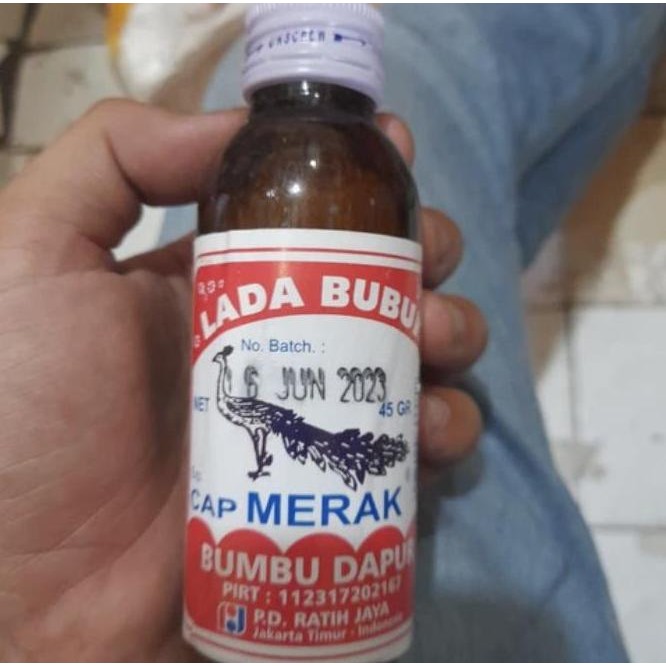 

Lada Botol Cap Merak 45G / Lada Bubuk Cap Merak 45 Gram / Lada Botol