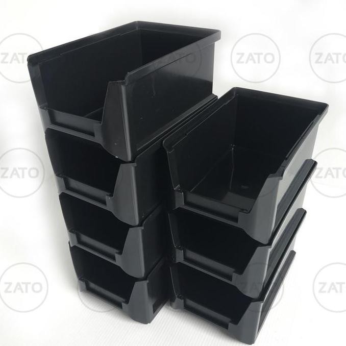 Besar Isi 4 Pcs Kotak Plastik Stackable Rak Susun Rak Komponen