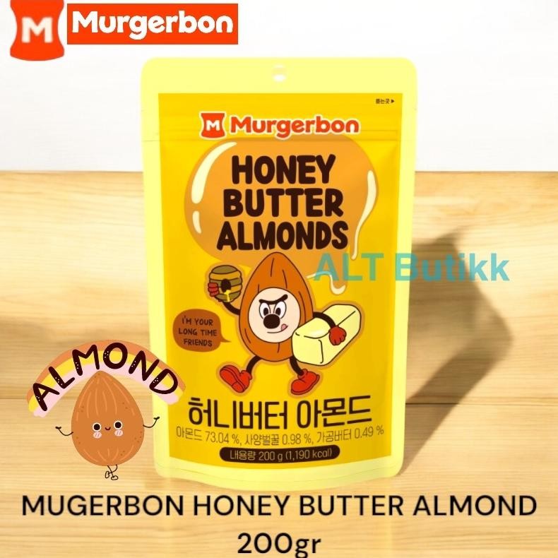 

READY STOCK MURGERBON HONEY BUTTER ALMOND 200 gram | PRODUCT OF KOREA