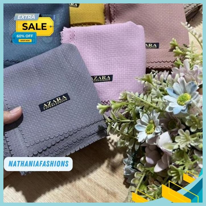 HIJAB SEGIEMPAT WAFFLE NUR CHECK/NUR CHECK 3D/NUR WAFFLE AZARA LASER CUT LEMBUT SQUARE MUSLIM BY NAT