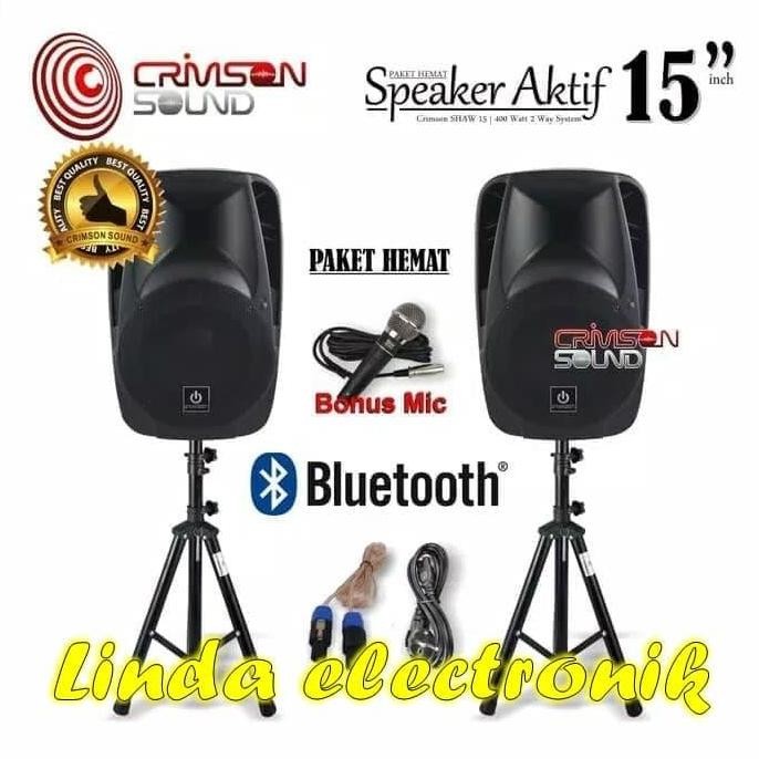 [ SP ] SPEAKER AKTIF 15 INCH CRIMSON SHOW