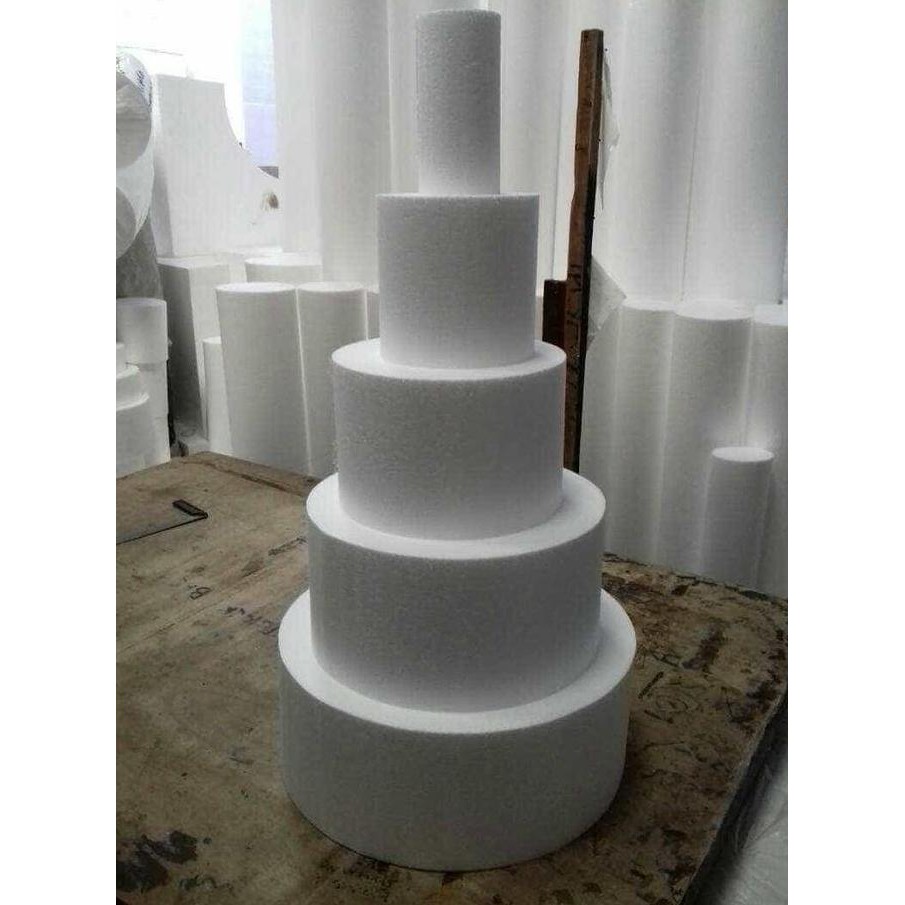 new  D50x18cm Gabus kue styrofoam dummy cake