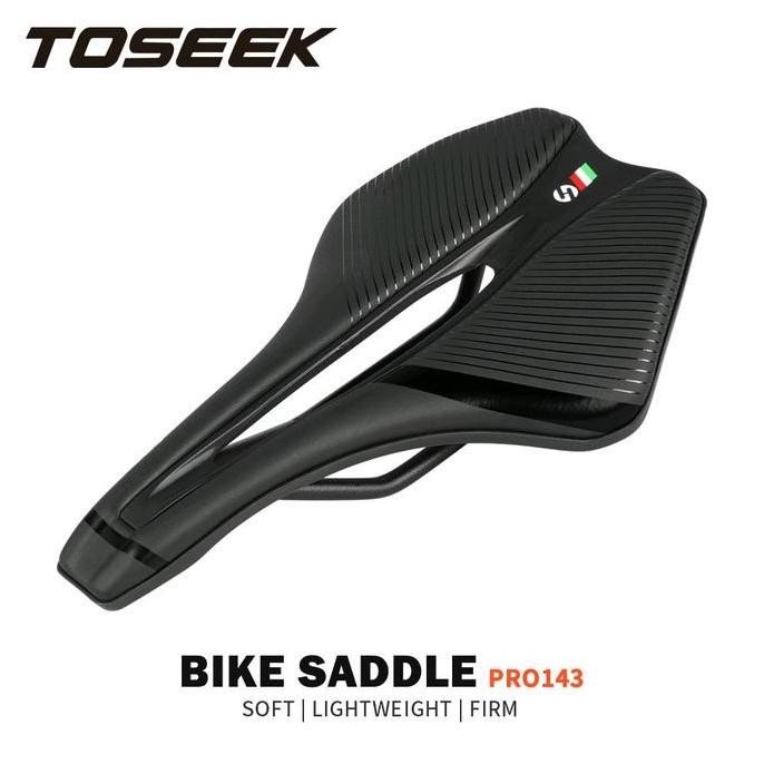 BEBAS ONGKIR - Saddle TOSEEK PRO 143 V1181 Ringan dan nyaman Bike Sadel Toseek tipe pro143 Ultraligh
