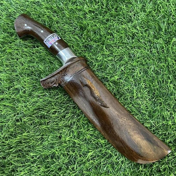 Gocil Golok Kecil Kerja Berkebun Kupas Kelapa Tbas Kayu Full Tang Per